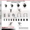 Service Caster 5 Inch 316SS Hard Rubber Swivel 1-1/4 Inch Expanding Stem Caster Set Brake SCC SCC-SS316EX20S514-HRS-TLB-114-4 - alternate 4